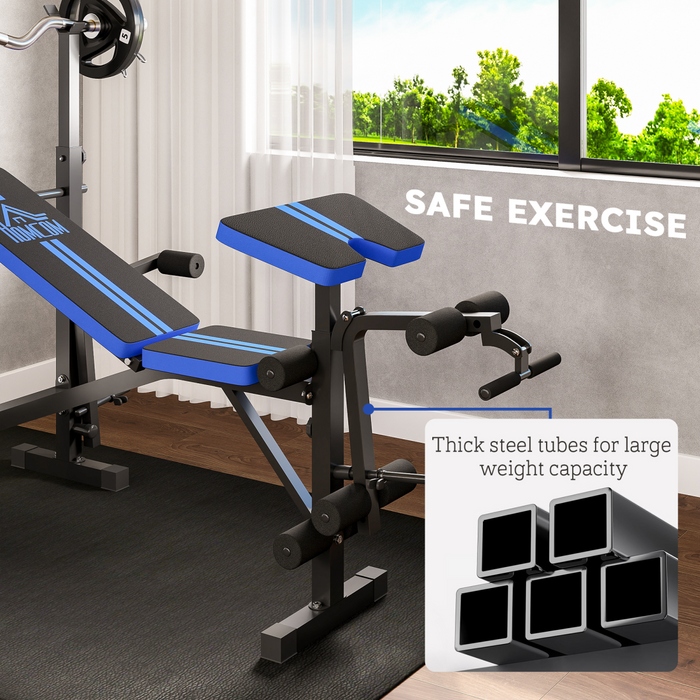 Multifunction Weight Bench – Full Body Workout with Squat Rack & Leg Extension - Samanta Factory