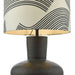Miho Black & Bronze Table Lamp with Fabric Shade