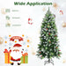 6FT Artificial Christmas Tree with Red Berries and Snow Effect