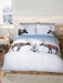 CHRISTMAS Duvet Cover Set - King Bed Size - REINDEERS in JUMPERS - TREE
