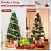 Optical Fiber Christmas Tree Pre-Lit Artificial Xmas Tree