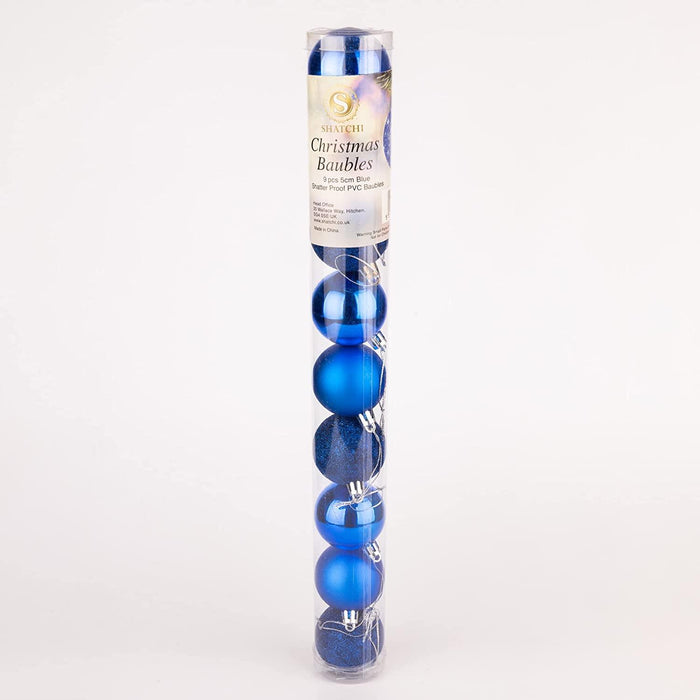 Christmas Baubles Hanging Decoration Shiny Glitter Balls Xmas Tree Ornament 50Mm