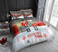 CHRISTMAS XMAS DUVET COVER SET Reversible Quilt Bedding Single Double King Size