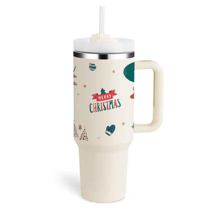40oz Insulated Stainless Steel Tumbler – Leak-Proof Travel Mug for Hot & Cold Drinks