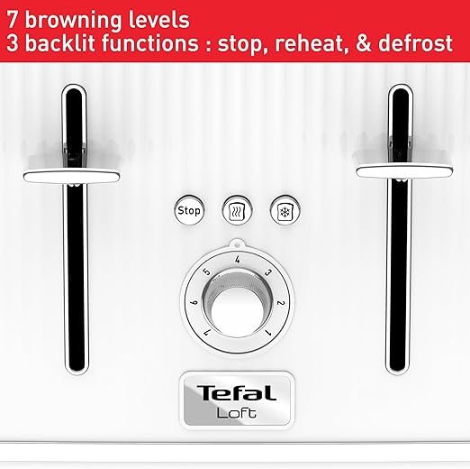 4-Slice Toaster – Extra-Wide Slots & Adjustable Browning for Perfect Toast