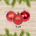 Christmas Baubles Hanging Decoration Shiny Glitter Balls Xmas Tree Ornament 50Mm