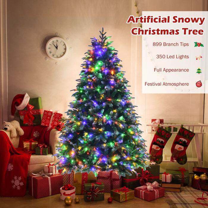 5/6 Feet Artificial Christmas Tree with LED Lights and Tips