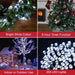 200 LED Bright White Christmas Xmas 8 Mode Sequence Indoor Outdoor Timer Lights