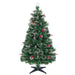 150/180CM Artificial Christmas Tree with 8 Lighting Modes and Optical Fibers