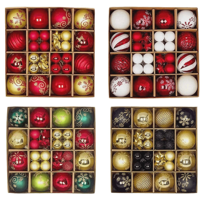 44X Large Christmas Baubles Xmas Tree Balls Decor Party Wedding Ornament Gift UK