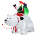 Inflatable Christmas Santa Riding Polar Bear with Shaking Head