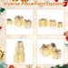 Christmas Wonderland Combo Set: Artificial Xmas Tree + Pre-Lit Snowman + Lighted Gift Boxes