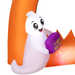 Inflatable Halloween Pumpkin Archway – 150cm with Cute Ghost & LED Lights - Samanta Factory