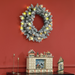 Christmas Wreath – Frosted Pinecones & LED Lights - Samanta Factory