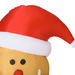 Inflatable Gingerbread Man – LED Glowing Holiday Decoration - Samanta Factory