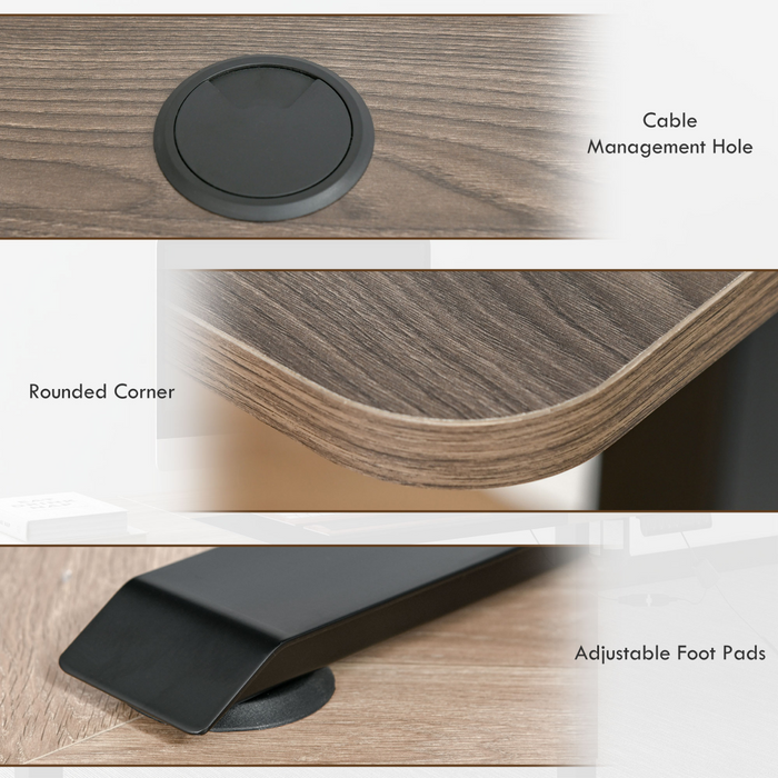 Electric Sit-Stand Desk – Height Adjustable with Memory Presets & Collision Protection