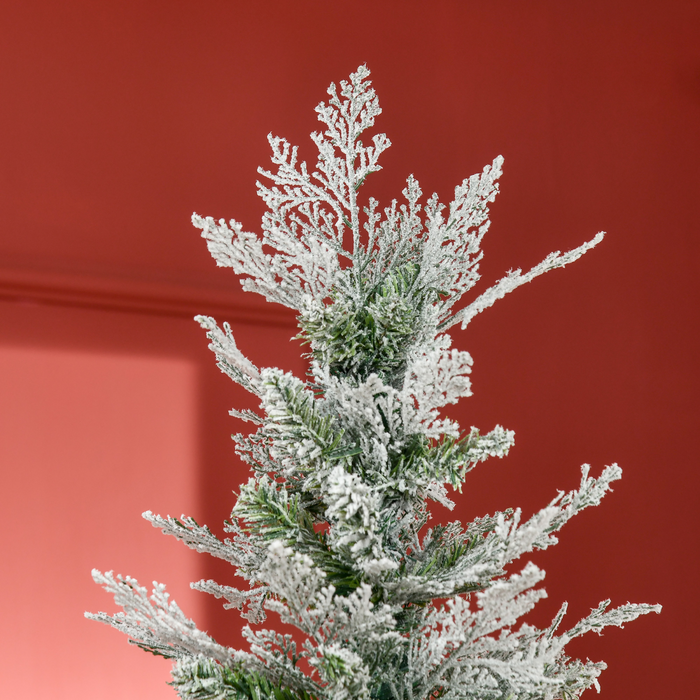 Flocked Artificial Christmas Tree – Snow-Frosted Branches - Samanta Factory