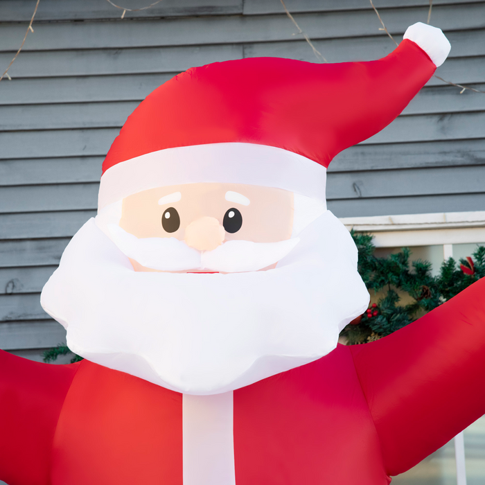 Inflatable Santa Decoration – 8ft Light-Up Outdoor Display - Samanta Factory