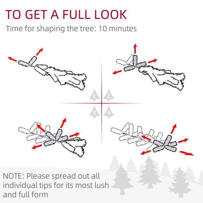 Christmas Tree – Snowy 5ft Pre-Lit Design - Samanta Factory