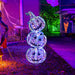 3.4 Ft Light up Stacked Pumpkins Halloween Decorations for Porch and Party
