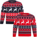 Kids Girls Christmas Jumper Snow Reindeer Nordic Fairisle Xmas Sweater Novelty