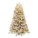 180 Cm Artificial Christmas Tree Pre-Lit Hinged Xmas Tree with 270 Warm White LED Lights