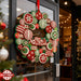 Christmas Front Door Hanging Ornament – Holiday Wreath Home Wall Decoration