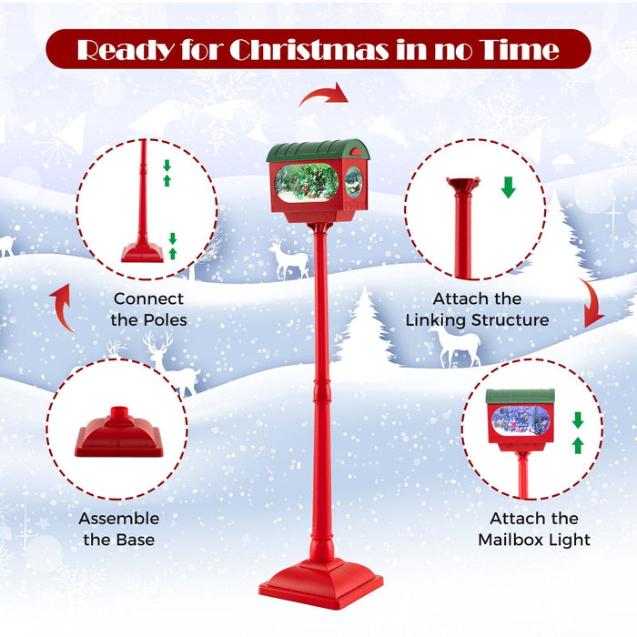 Christmas Sound-Activated 150 Cm Street Light with Colourful Lights