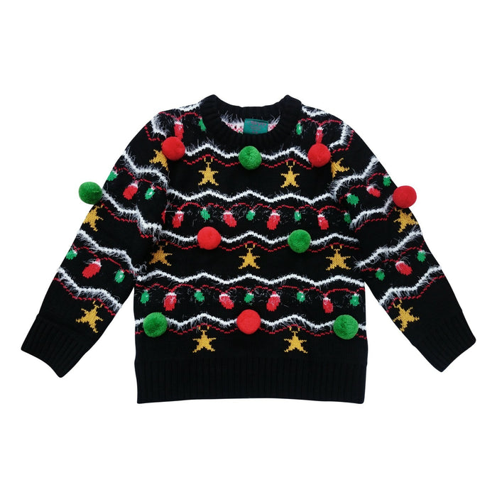 3D Christmas Jumper for Kids - Funny Unisex Xmas Sweater for Boys & Girls