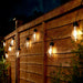 20LED Solar Powered Retro Bulb String Lights Garden Outdoor Fairy Christmas Lamp