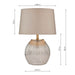 Sonia Brass & Silver Dual Table Lamp with Taupe Shade
