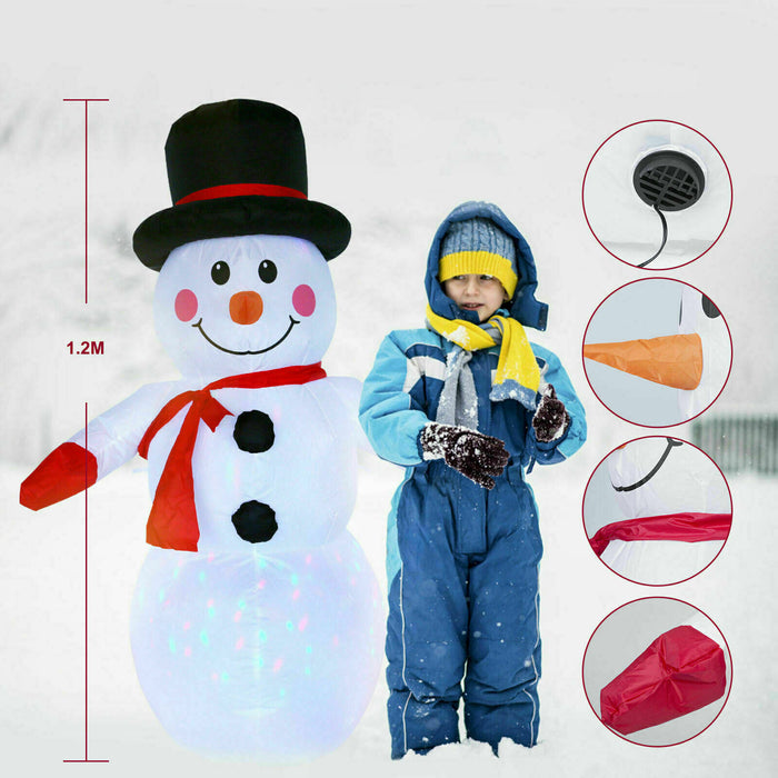 7Ft Inflatable Christmas Santa Claus Xmas Decoration LED Lights Holiday Blow Up