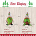 2 Pieces Christmas Gnomes Decorations Grinch Christmas Decorations Green Bread