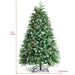 5/6 Feet Artificial Christmas Tree with LED Lights and Tips