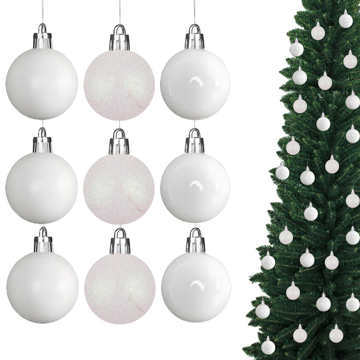 Christmas Baubles Hanging Decoration Shiny Glitter Balls Xmas Tree Ornament 50Mm