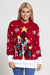 New Ladies Womens Santa Xmas Christmas Novelty Fairisle Retro Jumper Sweater
