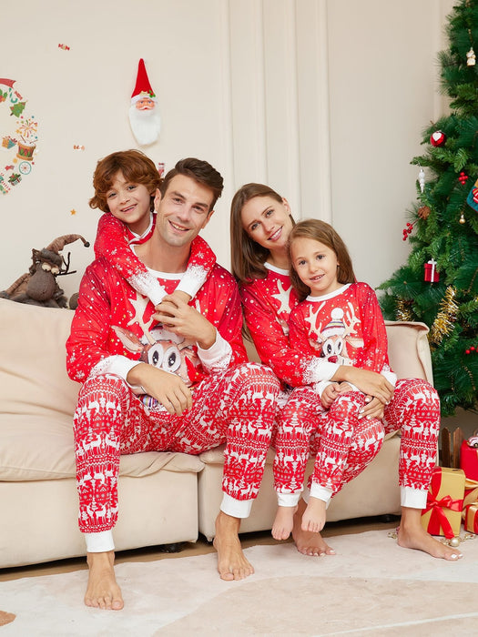 Family Matching Christmas Pyjamas Adult Kids Xmas Nightwear Pajamas Pjs Set NEW