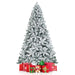 180/240 Cm Snow Flocked Artificial Christmas Tree with 600/1010 Tips