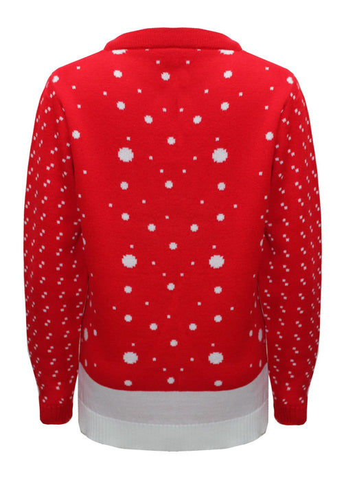 LADIES KNITTED RUDOLPH REINDEER XMAS WOMENS CHRISTMAS NOVELTY JUMPER SWEATER TOP