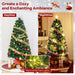 Optical Fiber Christmas Tree Pre-Lit Artificial Xmas Tree