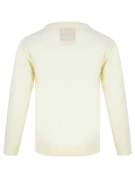 Kids Girls Christmas Jumper Antler Penguin Novelty Sequinned Xmas Sweater