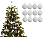12Pc Christmas Tree Baubles, Tree Decorations, Xmas Bauble Decorations/Or