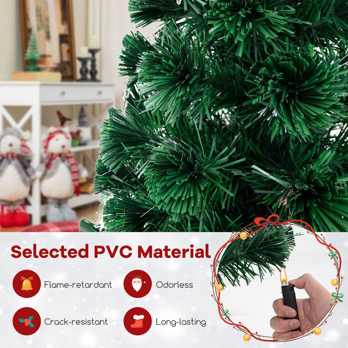 Optical Fiber Christmas Tree Pre-Lit Artificial Xmas Tree