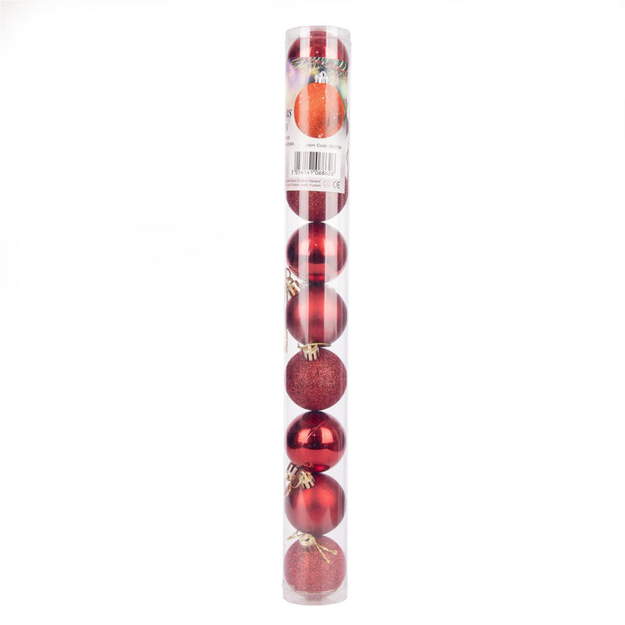 Christmas Baubles Hanging Decoration Shiny Glitter Balls Xmas Tree Ornament 50Mm