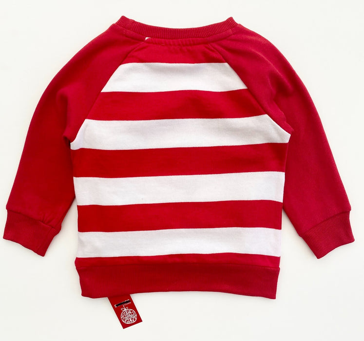 Kids Christmas Jumper Sweatshirt Top Dunnes Festive Cute Santa Red Party Baby