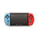 Handheld gaming console with 4.3-inch screen, 1000 built-in retro games, TV output, and dual control setup


