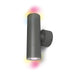 4lite WiZ smart outdoor wall light in dark grey with colour-changing LED bulbs.

