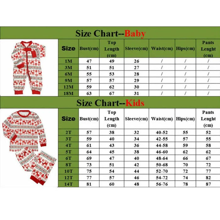 2025 Christmas Pyjamas Family Matching Adult Kids Xmas Nightwear Pajamas Pjs Set