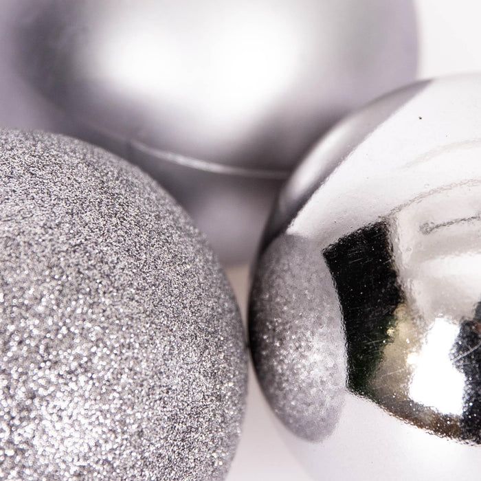 Christmas Baubles Hanging Decoration Shiny Glitter Balls Xmas Tree Ornament 50Mm