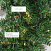 Christmas Wreath Decoration – 55cm Pre-Lit Artificial LED Ring - Samanta Factory